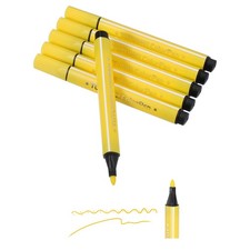Colored Markers, Yellow 6 Pack Washable Coloring Markers Water Color Pens