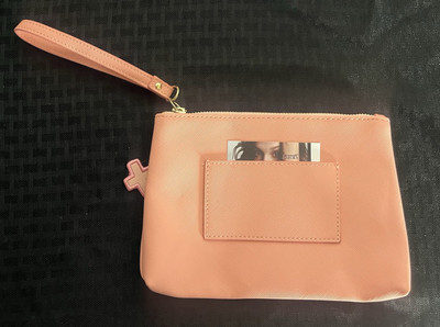 Pandora and Me Pink Faux Leather Travel Bag/Pouch - Millie Bobby Brown