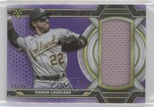 2021 Topps Triple Threads Single Jumbo Relics Amethyst 11/36 Ramon Laureano 1q7