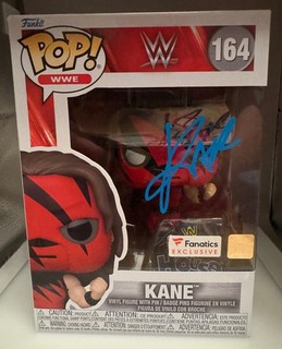 Kane Signed Autograph WWE Funko Pop 164 Beckett BAS The Big Red Machine