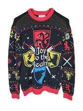 HBO Game Of Thrones Joy To The Realm Graphic Sweater Adult Size XL R2