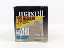 MAXELL 3-1/2" MF2HD Double Sided High Density 3.5" 30 Floppy Disks Open Box