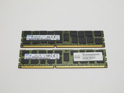 Lot of 2 SAMSUNG 16GB 2Rx4 PC3L-12800R REG ECC Server Memory Mixed Models