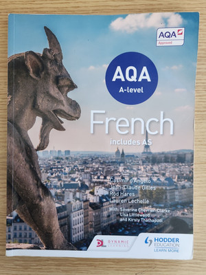 AQA A LEVEL - FRENCH - HODDER - FRENCH LANGUAGE TEXTBOOK - Good Cond