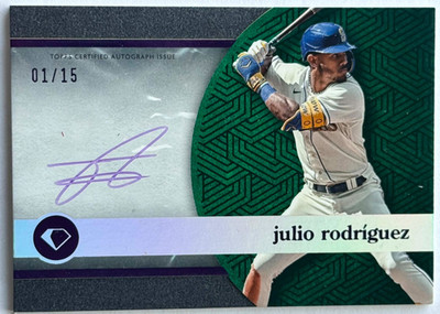2024 Topps Diamond Icons White Polychromatink Auto - JULIO RODRIGUEZ  #01/15