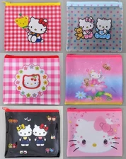 Bag Set Of 6 Types, Flat Pouch Happy Lottery Hello Kitty 50Th Anniversary C Awar