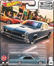 Hot Wheels Boulevard Mix 3 1/64 '66 Pontiac GTO Car GRM02 Diecast Model Car