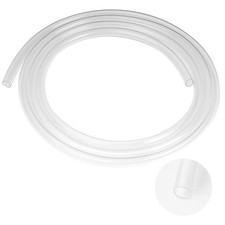 PVC Vinyl Tubing, 1/2" x 5/8" OD Plastic Industrial Lightweight Clear Hybrid ...