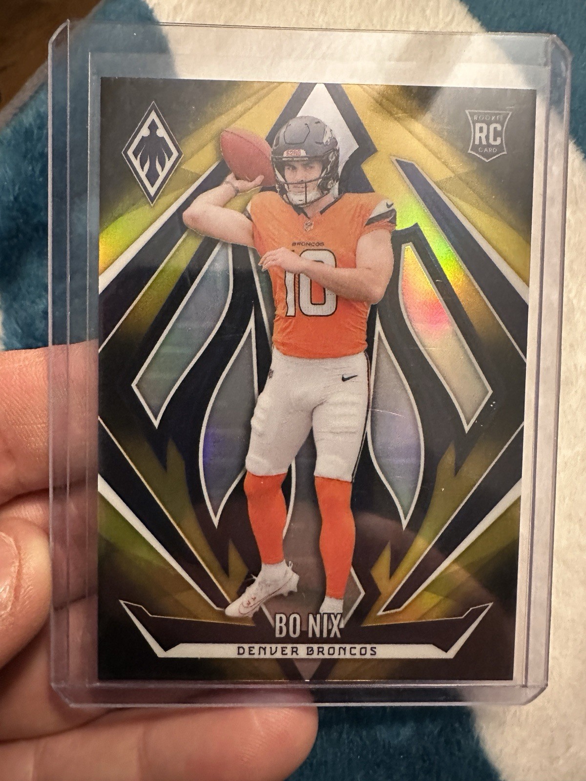 2024 Panini Phoenix - Rookies Bo Nix #159 Gold Fade /125 (RC)