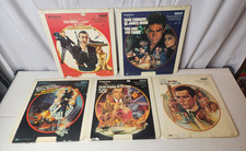 Lot of 5 CED Selectavision Discs James Bond Goldfinger Russia With Love....more