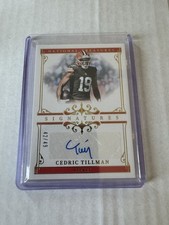2025 National Treasures  Gold Cedric Tillman Auto /49 Cleveland Browns