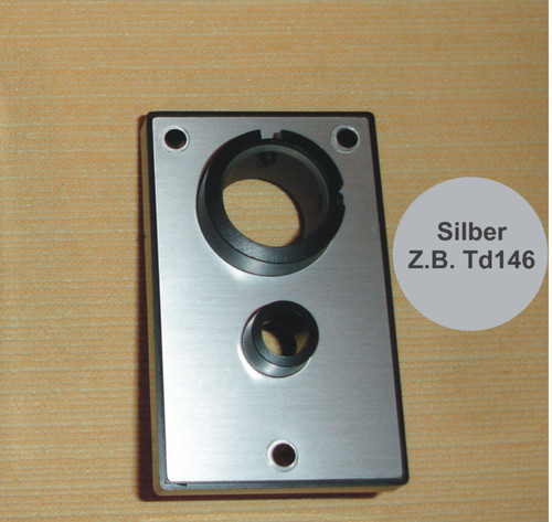 silberne  Thorens Tonarmdurchführung  Tonarmbrett Basis  140er 160er  sehr gut