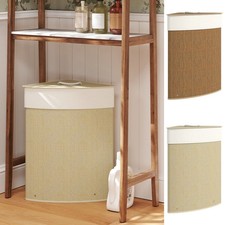 55L Corner Laundry Basket with Removable Washable Liner Bag