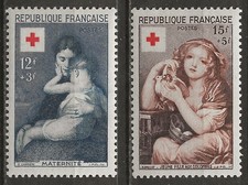 N° 1006/07*  PAIRE CROIX-ROUGE 1954