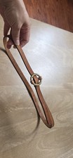 Banana Republic Leather Skinny Belt XS TanCognac Brass O Ring Buckle Made In USA