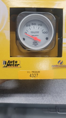 #ad Auto Meter 4327 Ultra Lite Pro Comp Oil Pressure Gauge Electric 0 100 PSI 2 1 16 $99.00