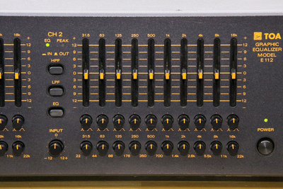 TOA E112 2ch グラフィックイコライザー 動作品 美品！