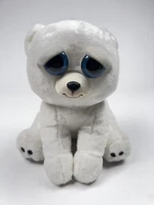 Feisty Pets Polar Bear Plush Karl The Snarl White Changing Face Blue Eyes WMC