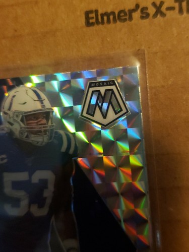 2020 Mosaic Darius Leonard Mosaic Silver Prizm #93 Indianapolis Colts - Picture 3 of 10