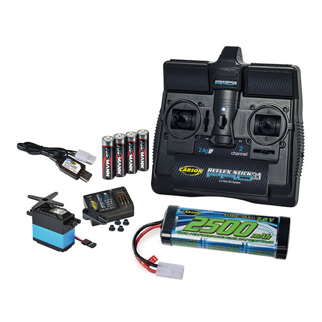Carson Reflex Pro 3.1 2 CH Stick Radio System Servo NiMh Battery Charger C707132