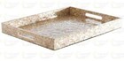10"x14" Marble Serving Decorative Tray Mosaic Mother Of Pearl Random Inlay E1425