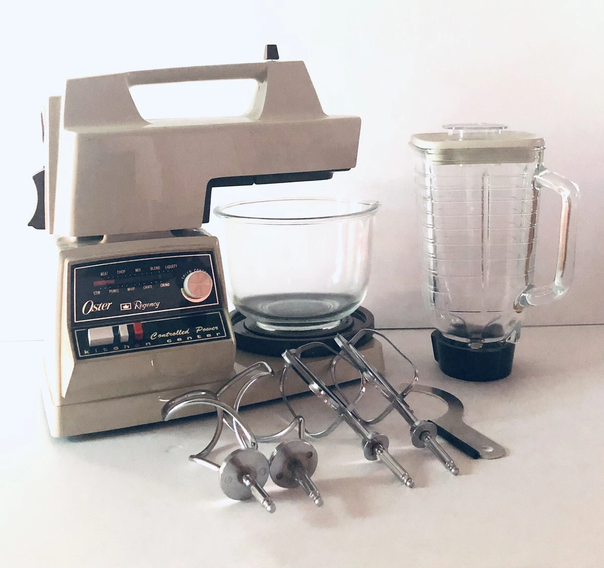 Vintage OSTER Kitchen Center With Food Processor Attachment 