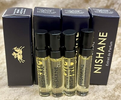 Nishane Vain & Naive Extrait EDP Boxed 4X Sample Spray 2ml / 0.07 Oz.