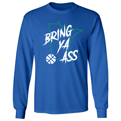 Air Edwards Basketball Graphic Tee - Minnesota Fans Long Sleeve Tshirt