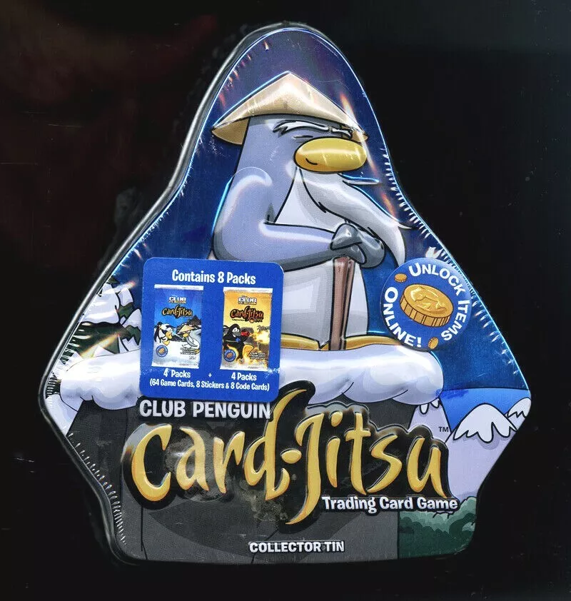 Disney Club Penguin Card Jitsu Lot Dojo Collectors Box Trading Card Game  Topps