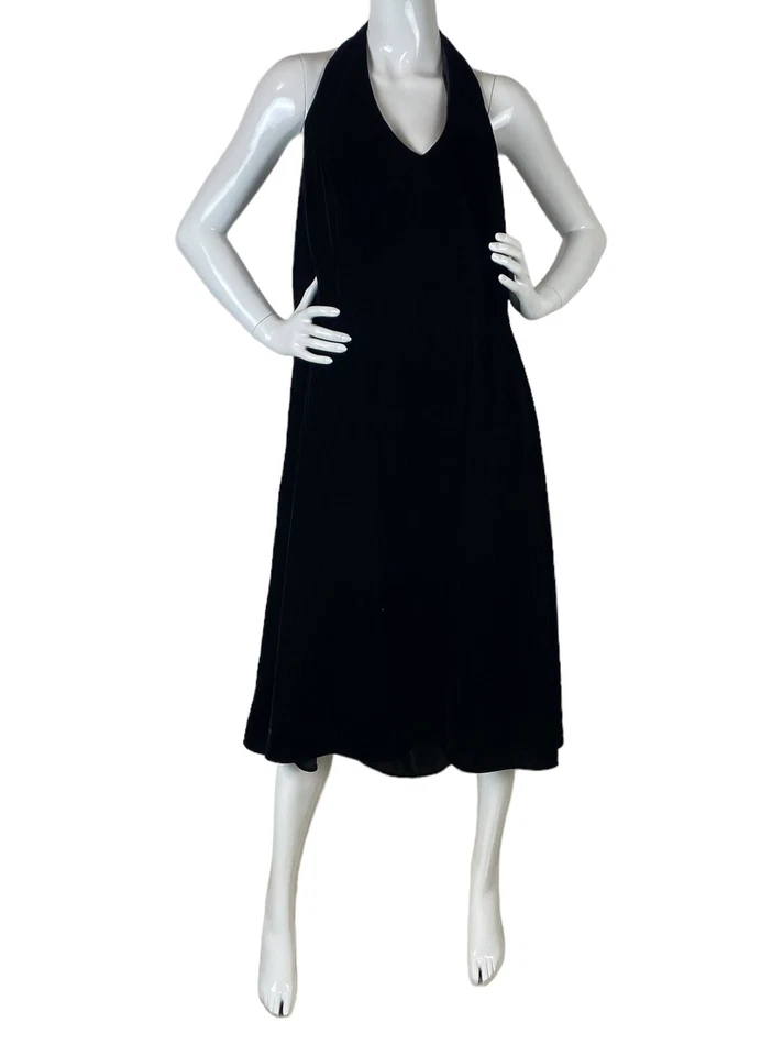 De Colección Papell Boutique Noche 2 Piezas Chaqueta con Cuentas y Terciopelo Halter Vestido Para Mujer 3X Foto 4 de 4