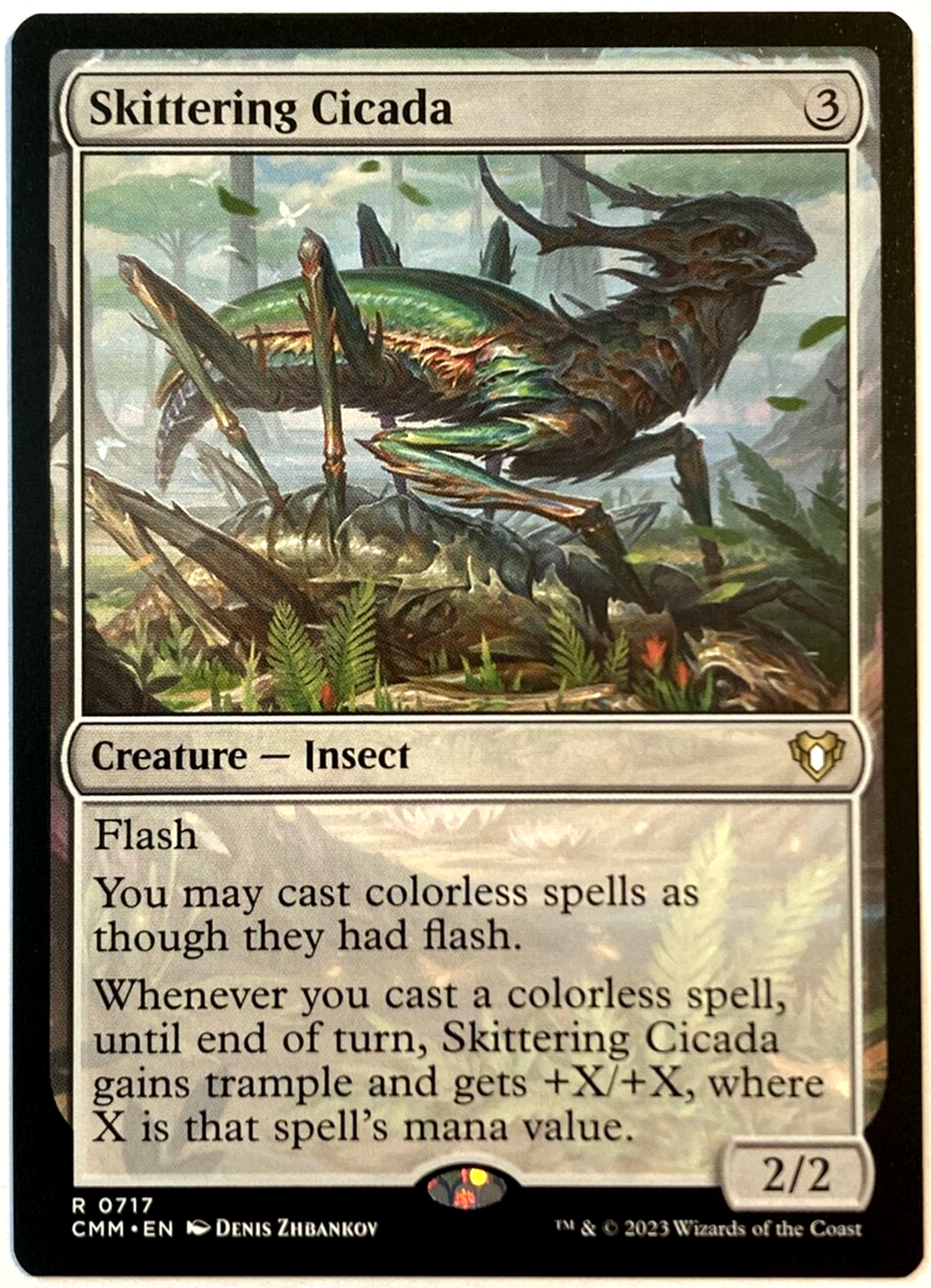 MTG Skittering Cicada Commander Masters 0750 Pack Fresh | eBay