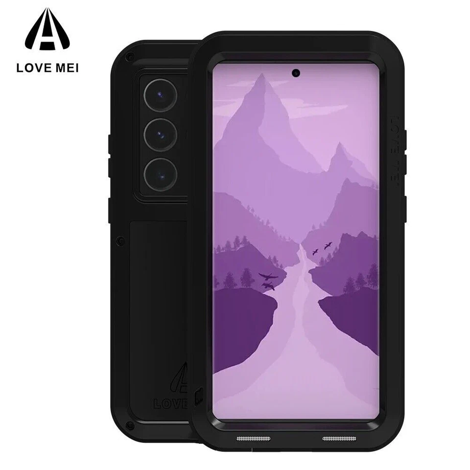 Funda de metal impermeable/contra el polvo/golpes y el polvo Gorilla Glass de LOVEMEI para Samsung Foto 4 de 4