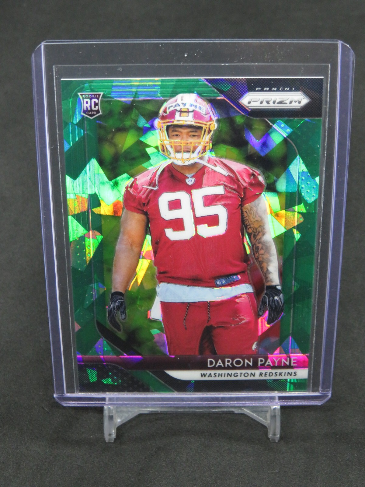 2018 PANINI PRIZM DARON PAYNE GREEN ICE RC /75 WASHINGTON REDSKINS JJ5