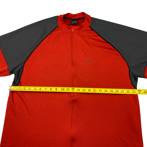 VTG Nike Tennis Challenge Court Andre Agassi Men's Full Zip Shirt Red/Gray • XL - Picture 8 of 8