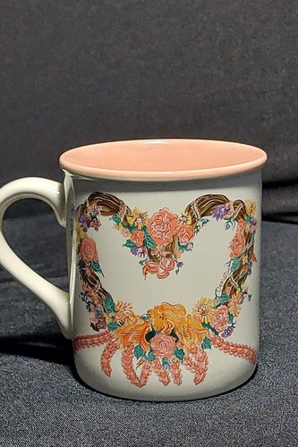 Vintage 1989 Potpourri Press Heart Coffee Tea Cup Mug - Picture 2 of 6
