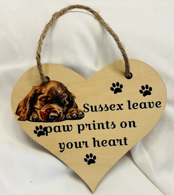 Sussex Spaniel Cute Wooden Sign