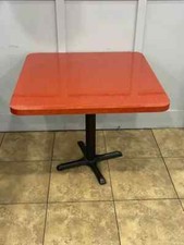 Big Red Resturant Table 29.5 inches height, 35.5 inches width