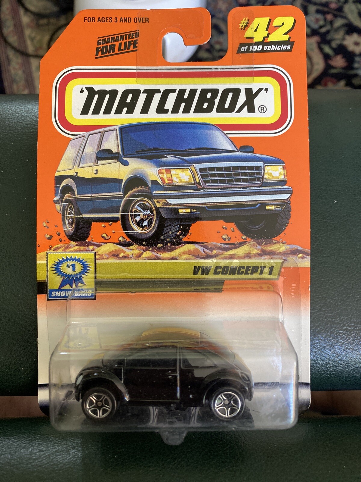 Matchbox #42 VW Volkswagen Concept 1 Black & Gold Stripe Bug MBX Show ...