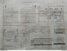 ANNALES PONT et CHAUSSEES (Dep75) Plan Eclairage électrique de la Gare de L'est