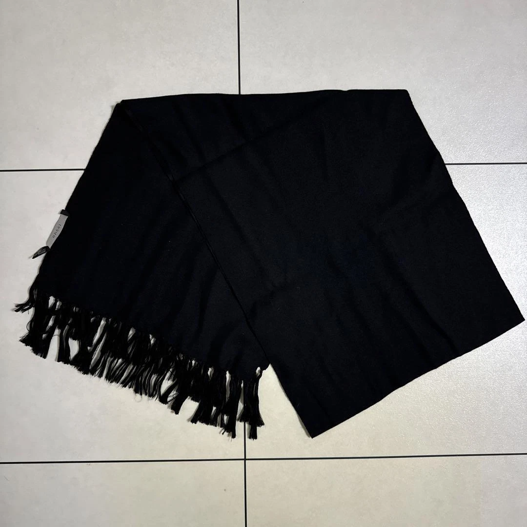 Silencieux d'écurie noir GUCCI 50 laine Rama 50 soie luxe homme mode authentique fr