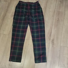 Vtg 80s Multicolored Tommy Hilfiger Wool High Waist Pants Size 10