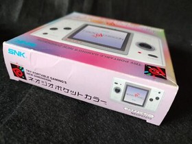 SNK NEOGEO POCKET Color NGPC PLATINUM SILVER Console Boxed NEO GEO set-f0809-