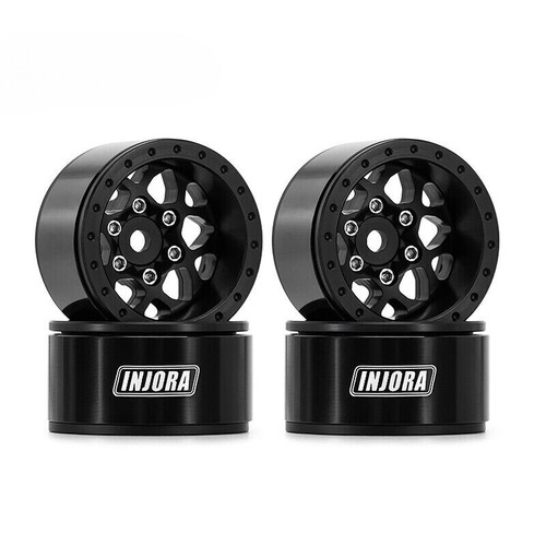 Rueda desplazada INJORA 1.0 Beadlock - llanta de aluminio de 4,7 mm para oruga RC 1/24 1/18 (4) - Imagen 8 de 10