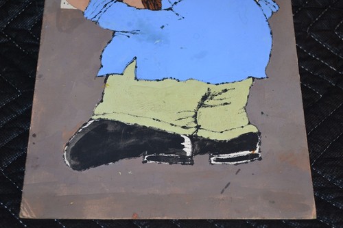 Póster original de la película cubana 1981 maqueta "El trabajador ama la ciudad" pintura. Arte cinematográfico - Imagen 3 de 4