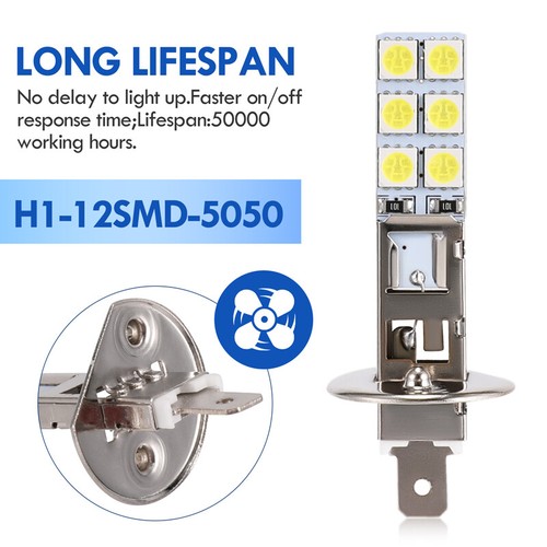 lot H1 LED Headlight Bulbs Conversion Kit High Low Beam Super Bright 6500K White - Picture 5 of 22