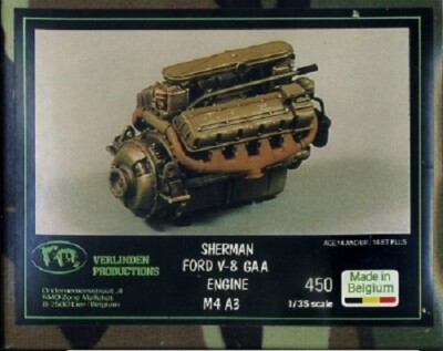 MW22 VERLINDEN 0450 SHERMAN FORD ENGINE  1/35 ZUBEHÖR   ACCESSORIES