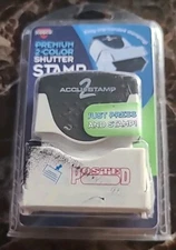 “POSTED” COSCO Accustamp 2 -  Premium 2-Color Shutter Stamp Microban