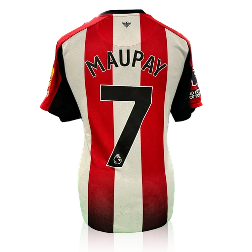 Neal Maupay Match Worn Brentford Shirt