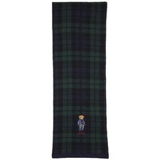  PC0615-361 Mens Polo Ralph Lauren Plaid Bear Scarf