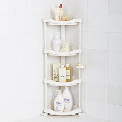 Corner Shower Caddy - 4 Shelf Shower Organizer Caddie with Movab.